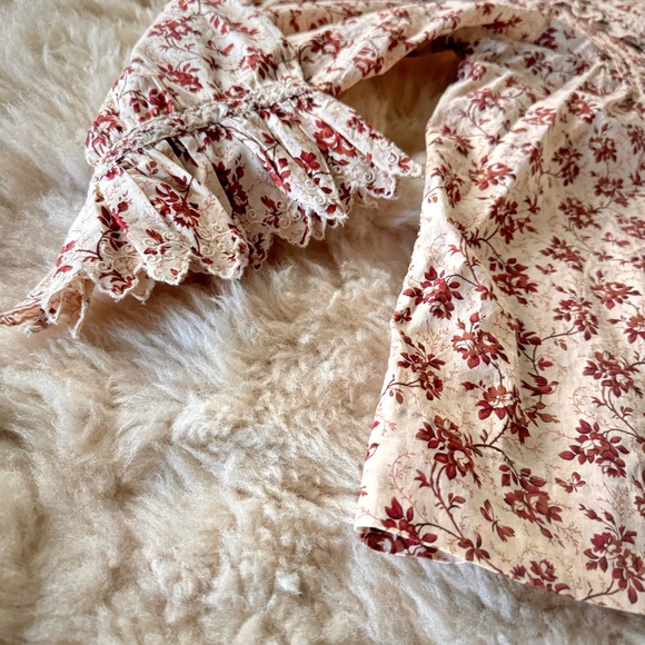 ✨💋SOLD💋🎶🦚🌹DÔEN ‘Hickory’ Organic Peter Pan Collar Songbird Toile XXL✨ - Picture 13 of 17